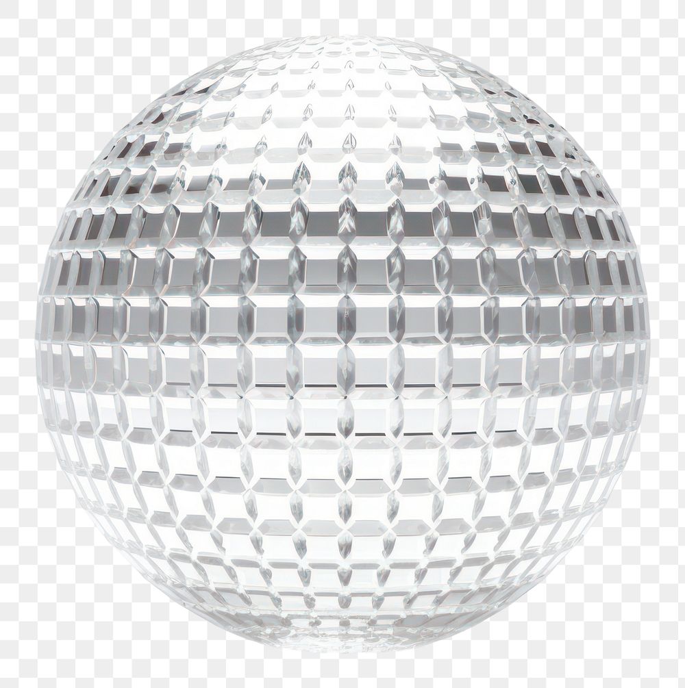 PNG Hand Blown Glass disco ball shape sphere lighting pattern.