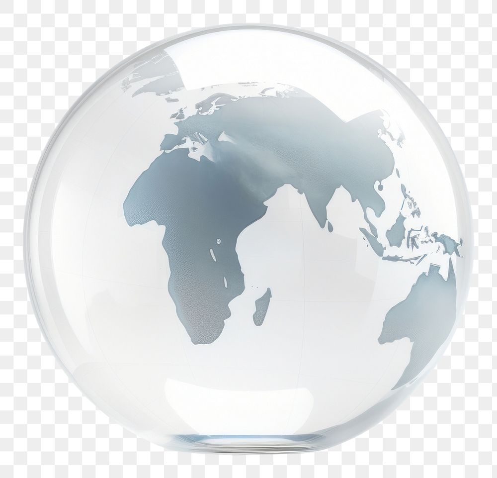 PNG Globe Icon transparent sphere planet.