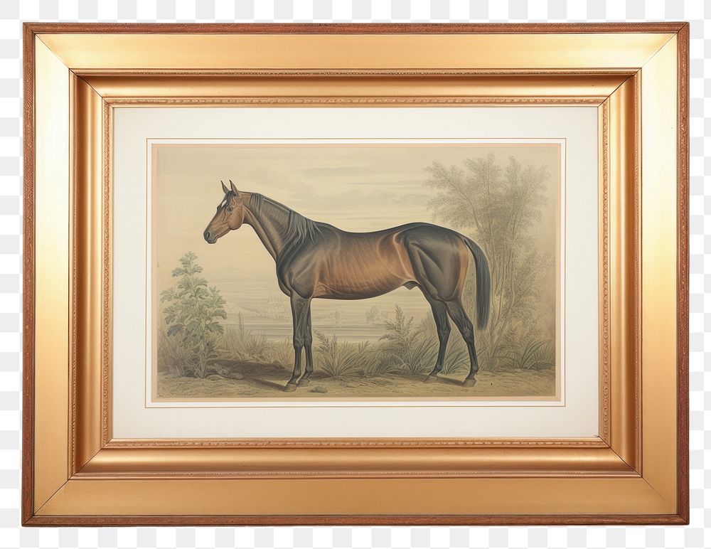 PNG  Horse painting animal mammal. AI generated Image by rawpixel.