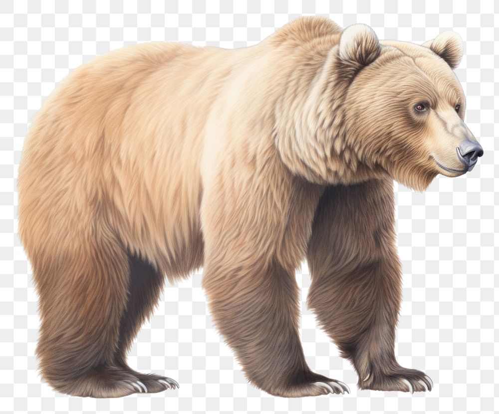 PNG  Brown bear wildlife mammal animal. AI generated Image by rawpixel.