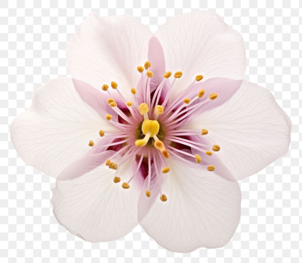 PNG  Blossom of plum tree flower petal plant.