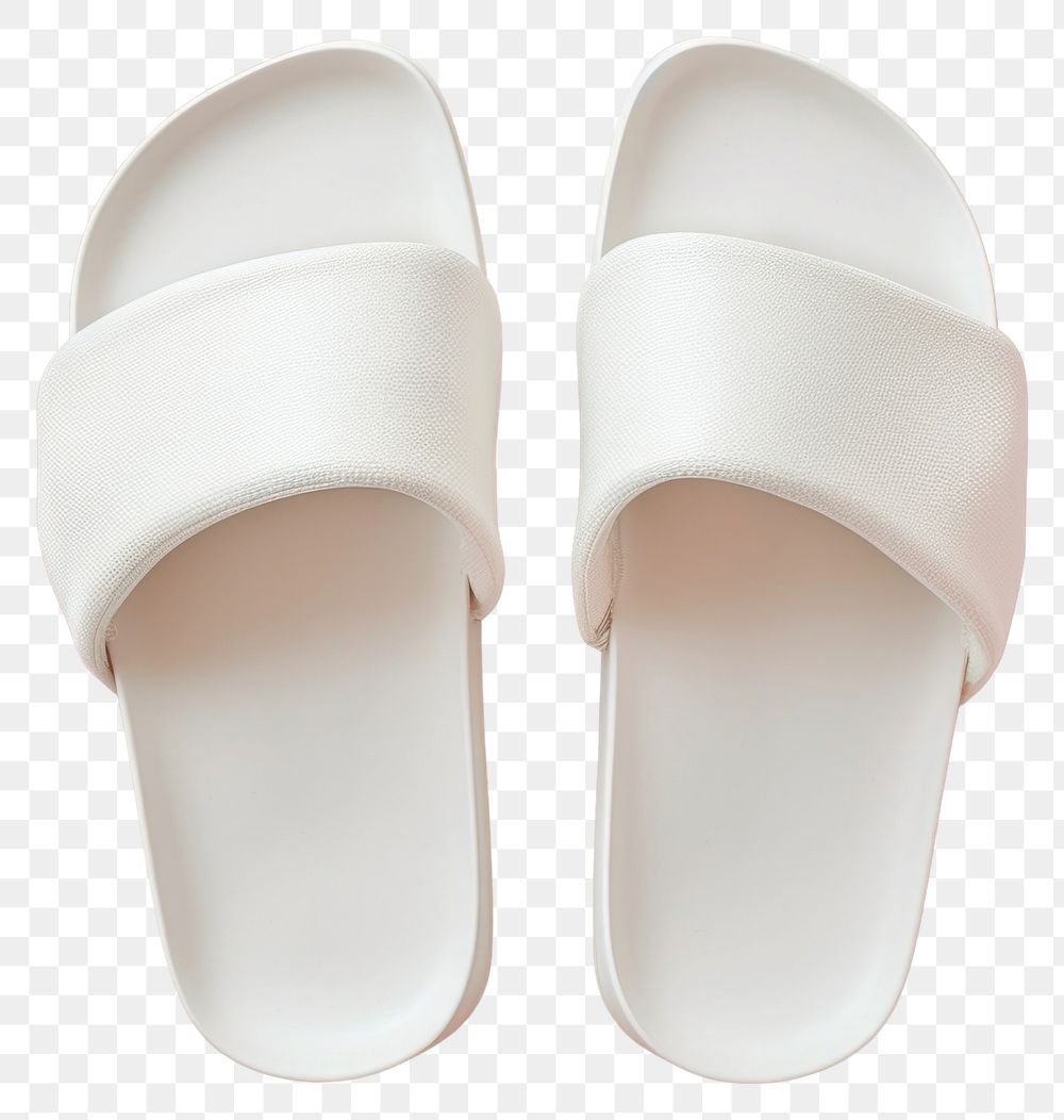 PNG Slipper mockup footwear white shoe.