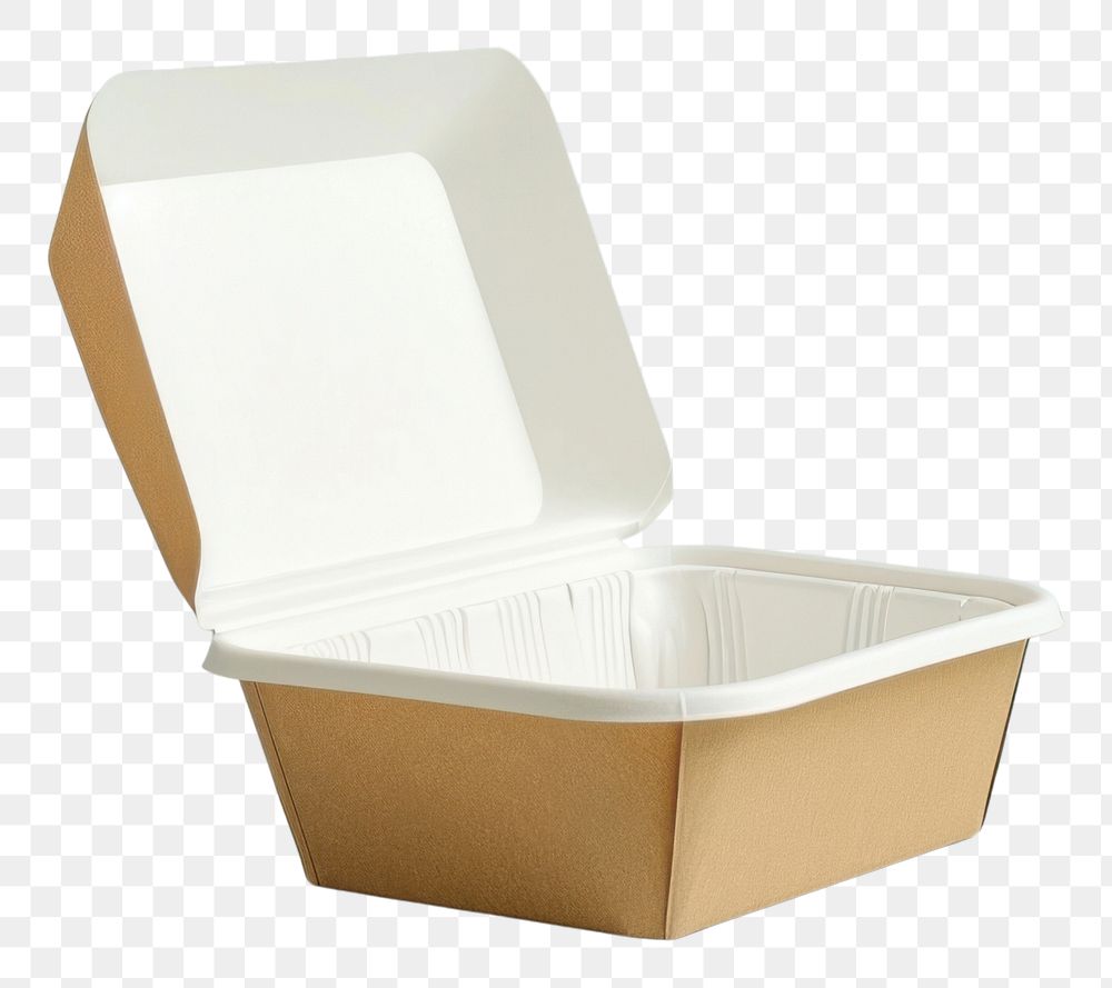 PNG Paper lunchbox mockup cardboard carton paper.