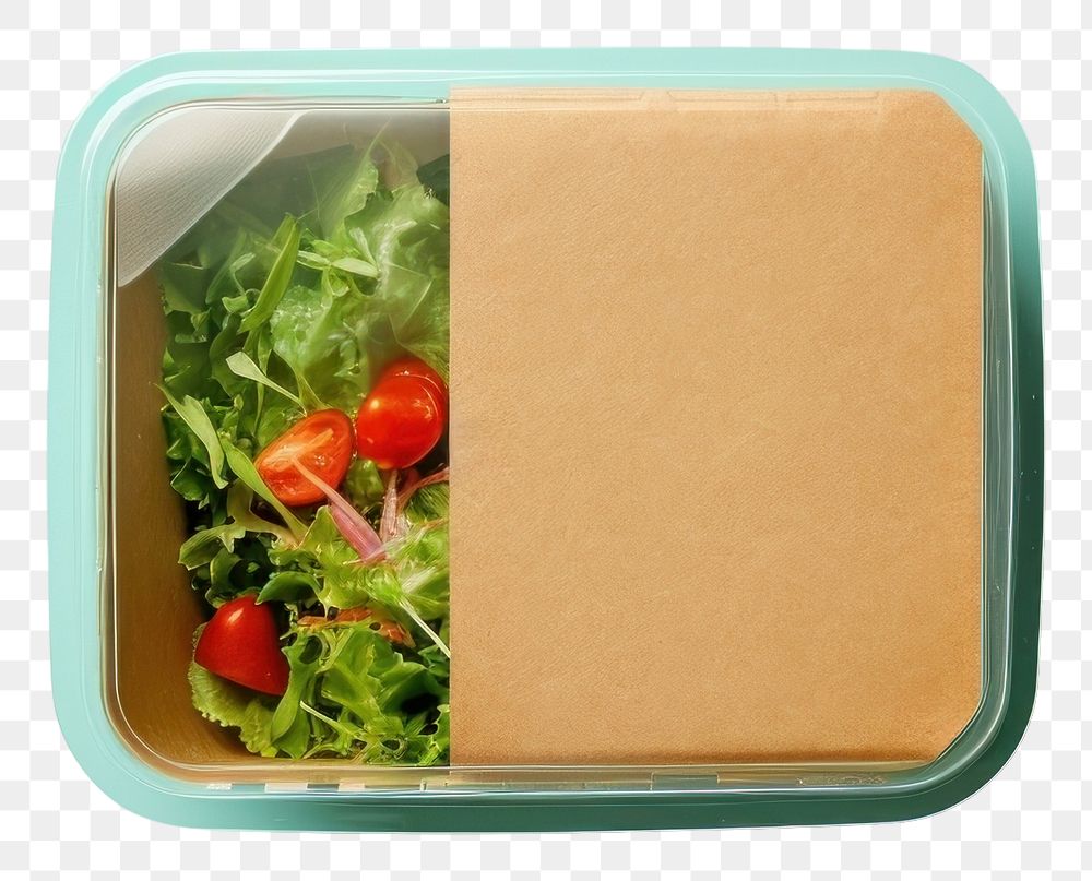 PNG Paper Lunchbox packaging lunch food vegetable.