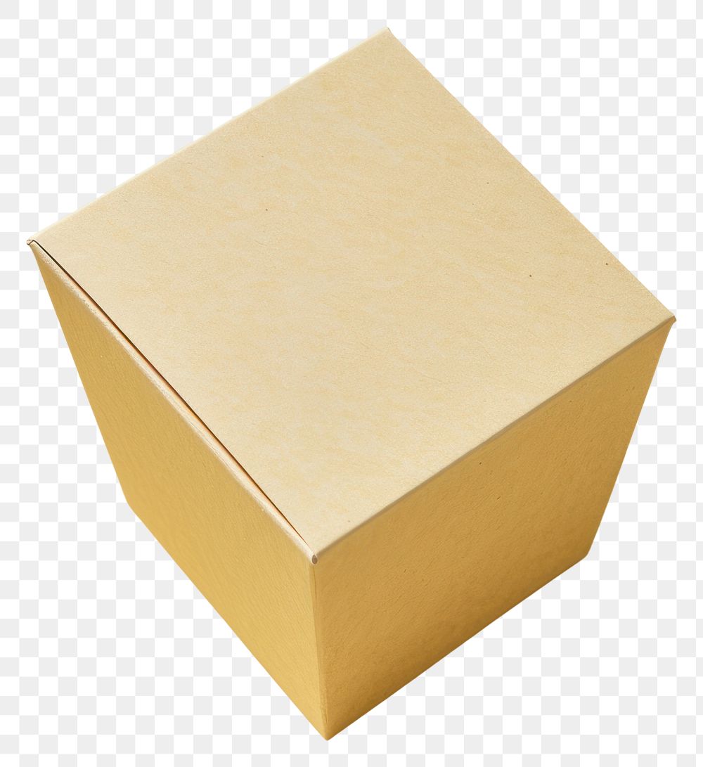 PNG Tapered paper box mockup carton simplicity rectangle.