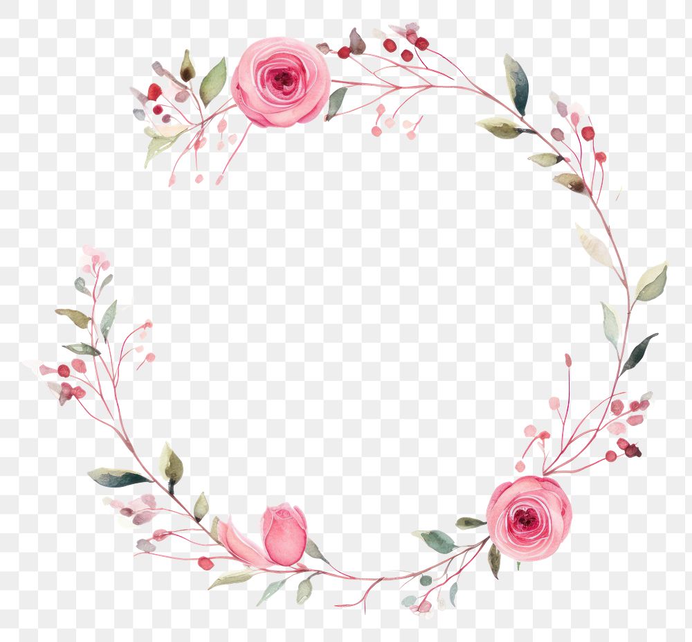 PNG Little pink rose circle | Premium PNG - rawpixel