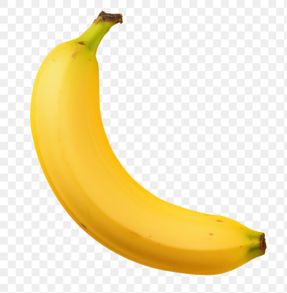 PNG Banana yellow food yellow background. AI generated Image by rawpixel.