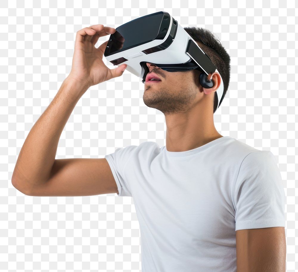 PNG  Virtual reality headset photo white background accessories.