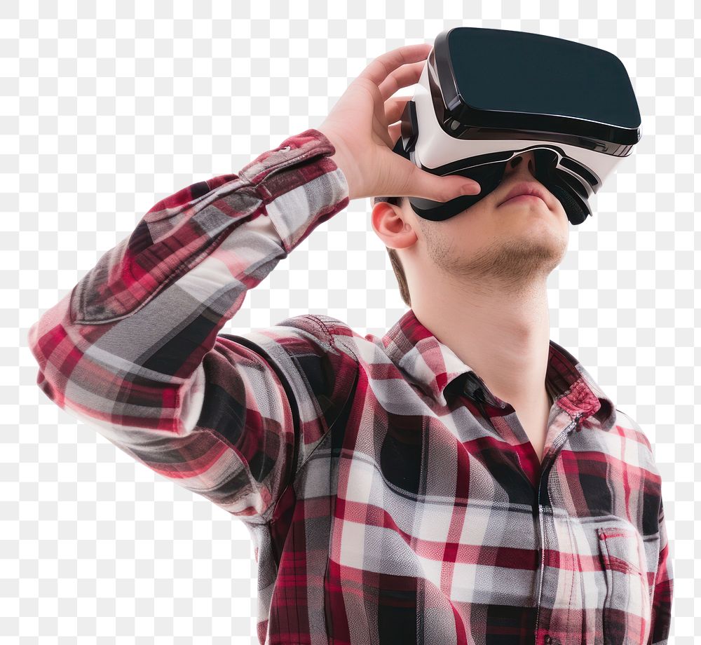 PNG  Virtual reality headset adult photo man.