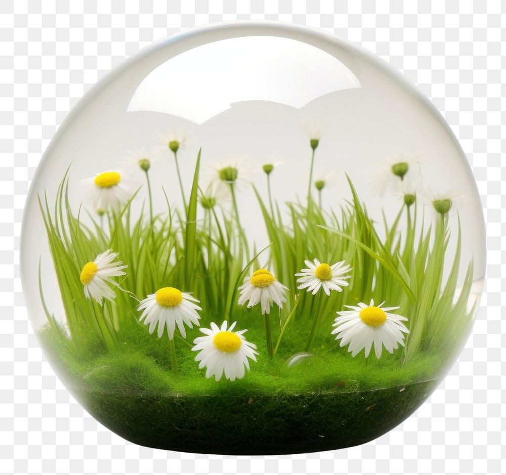 PNG  Grass sphere flower plant daisy.