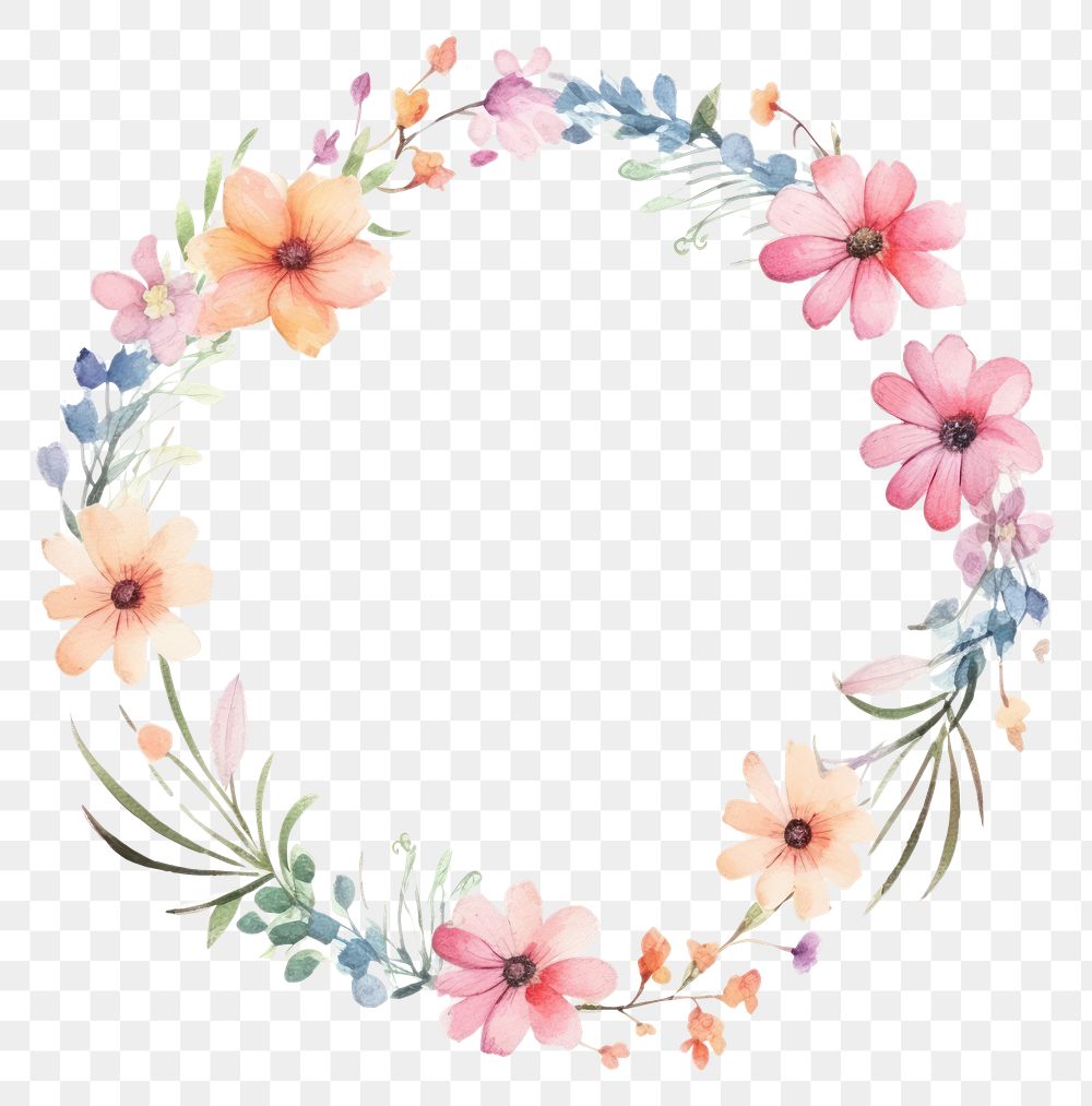 PNG Little flower circle border | Premium PNG - rawpixel