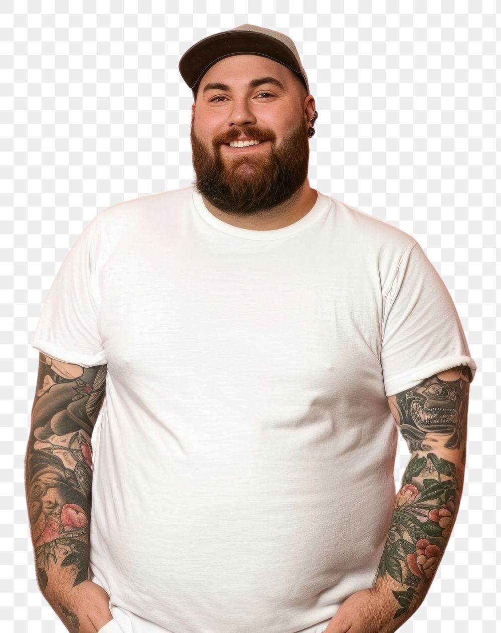 PNG T-shirt mockup t-shirt tattoo portrait.