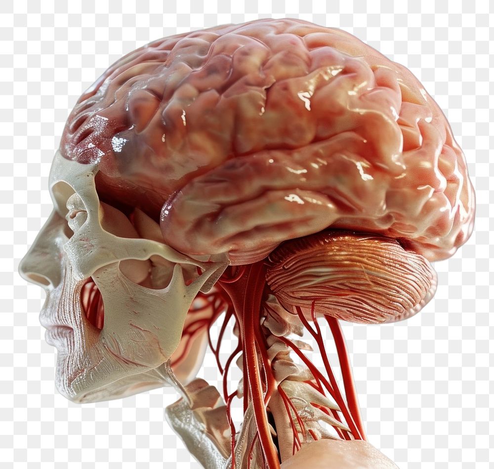 PNG Brain anatomy human headshot hospital. AI generated Image by rawpixel.