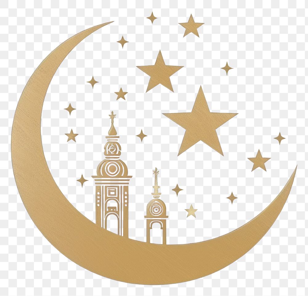 PNG Minimal ramadan background moon astronomy night. AI generated Image by rawpixel.