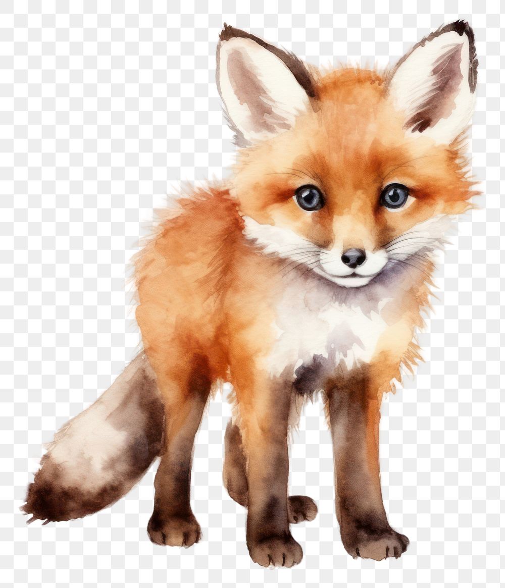 PNG Cute fox wildlife mammal animal. AI generated Image by rawpixel.