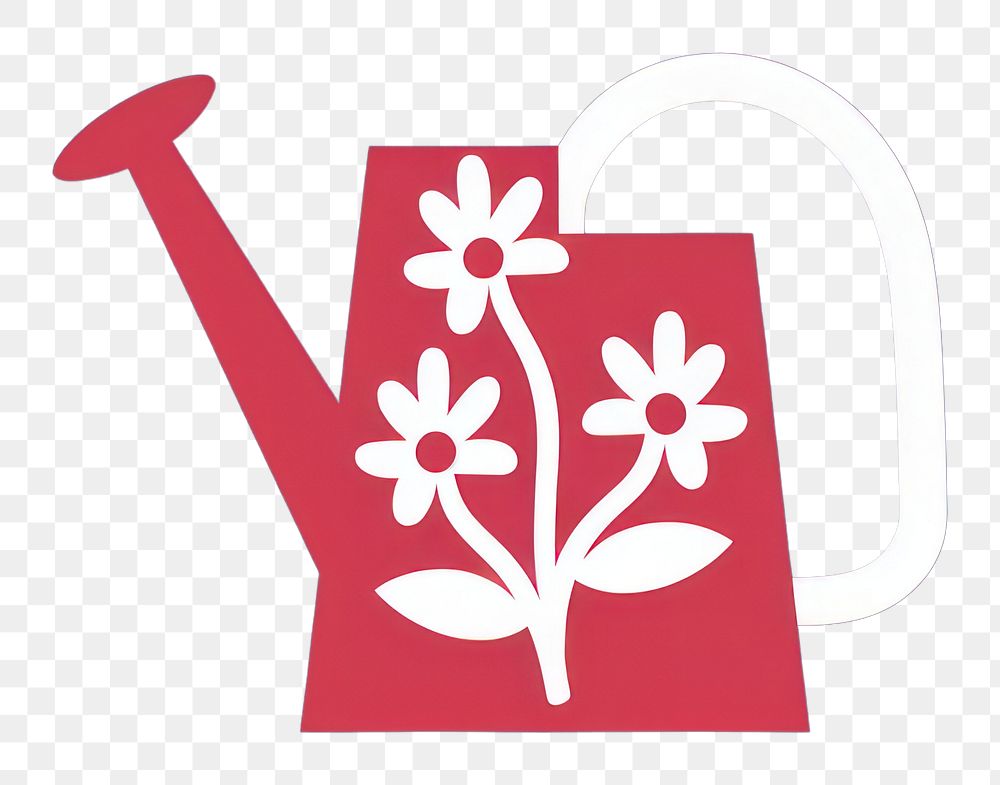 PNG  Watering can with flowers icon gardening dynamite weaponry.