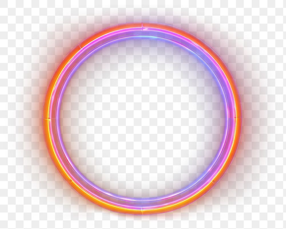 PNG Neon lights on dark background circle purple illuminated. AI generated Image by rawpixel.
