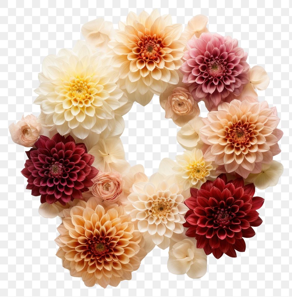 PNG Real pressed dahlia flowers plant food red. AI generated Image by rawpixel.