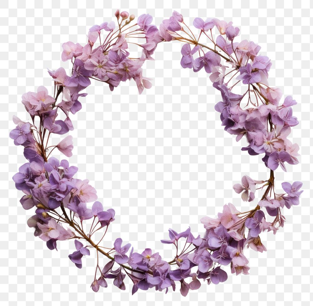 PNG Real pressed lilac flowers blossom jewelry purple. AI generated Image by rawpixel.