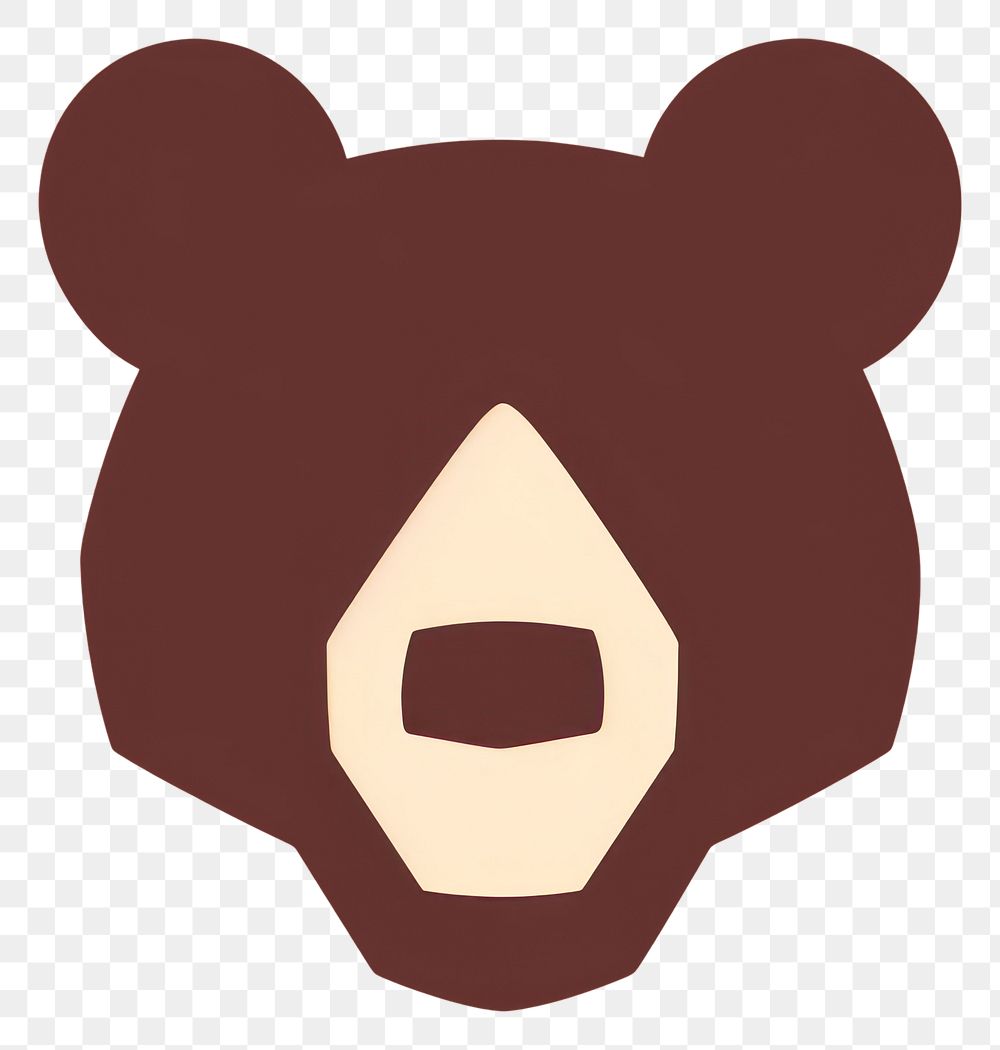 PNG  Bear icon mammal brown logo.