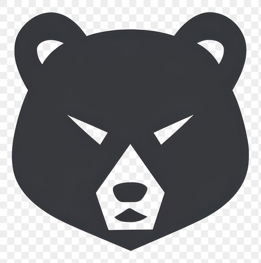 PNG  Bear icon mammal logo moustache.