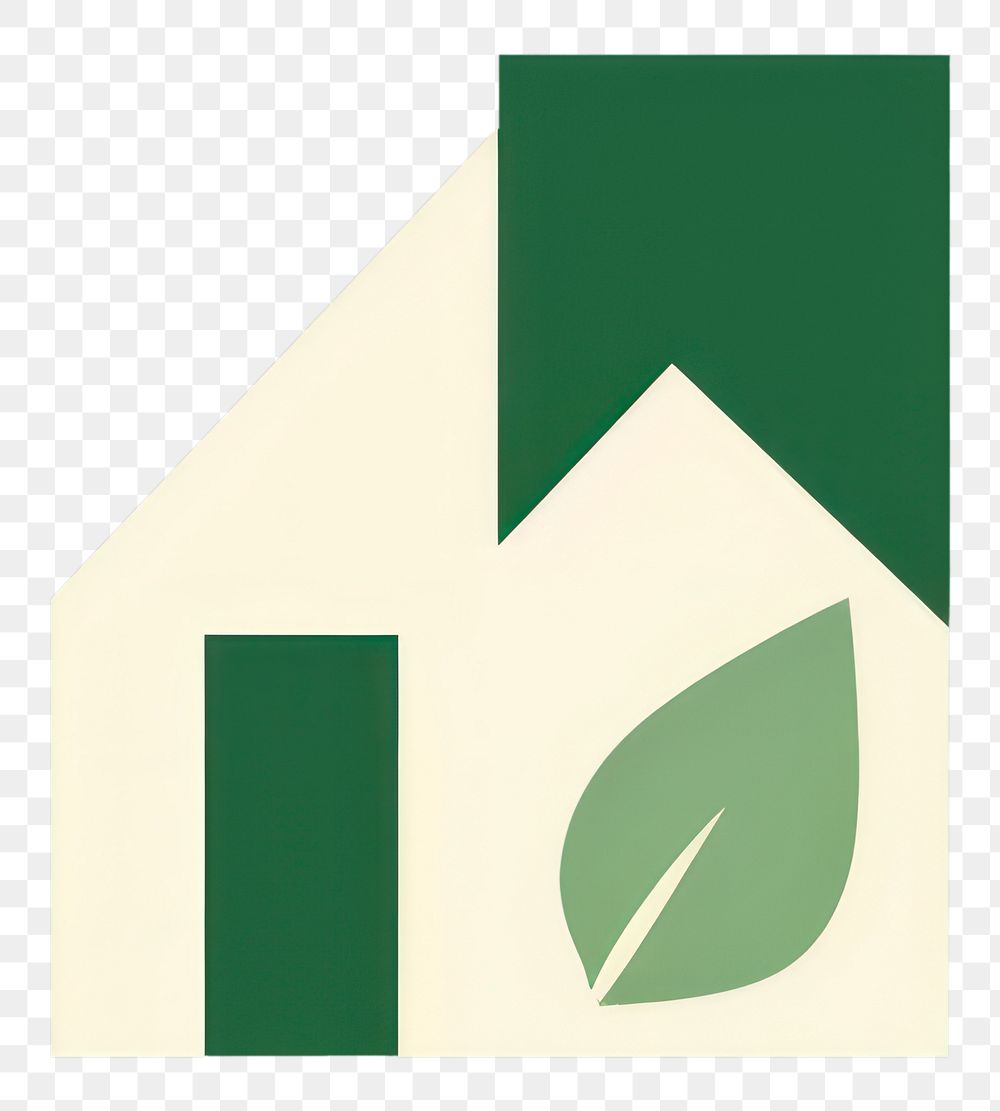PNG  Building with leaf icon green logo architecture.