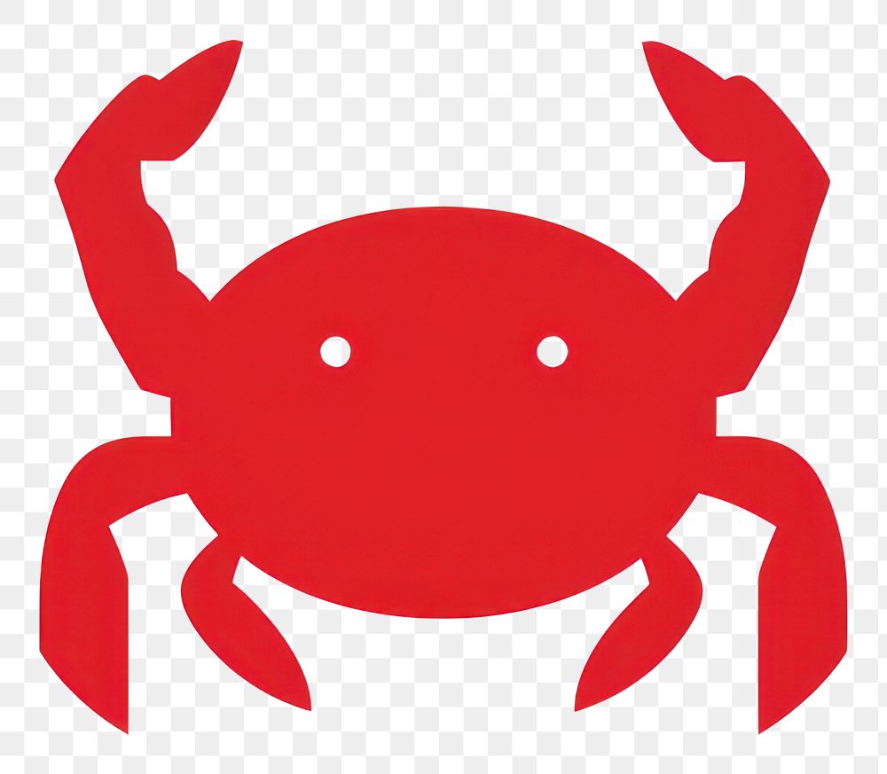 PNG  Crab icon seafood animal invertebrate.