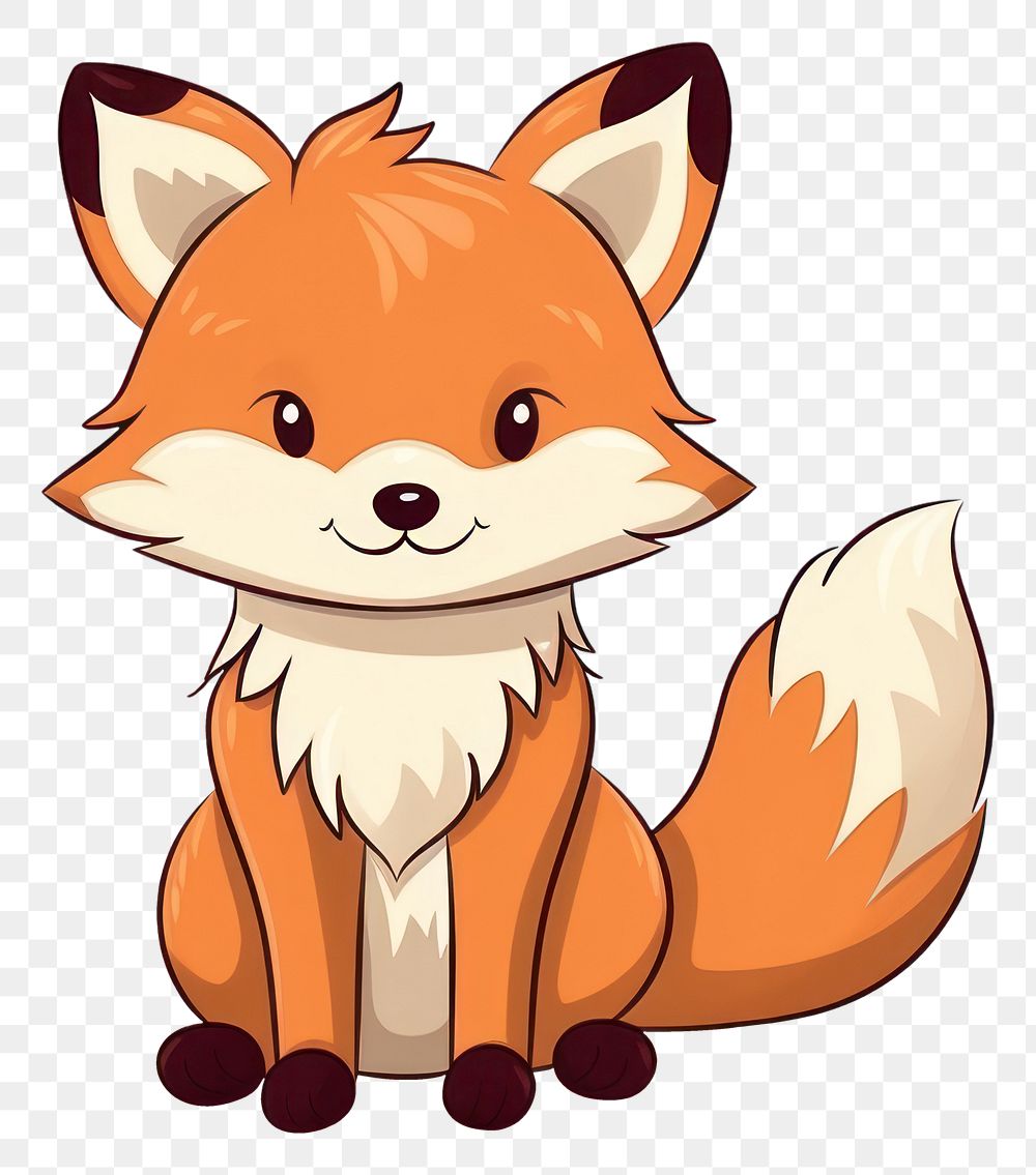 PNG Cute fox animal mammal carnivora. AI generated Image by rawpixel.
