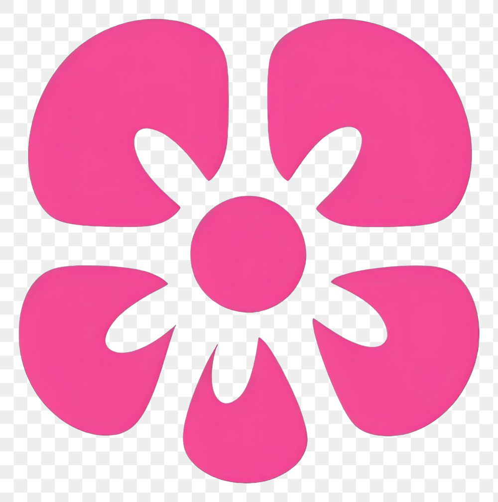 PNG  Flowers icon green pink logo.