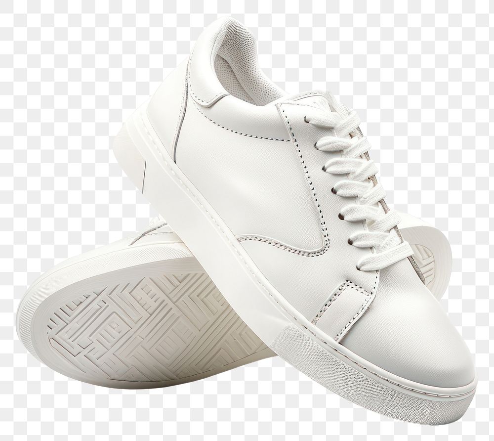 PNG  White sneakers footwear white shoe.