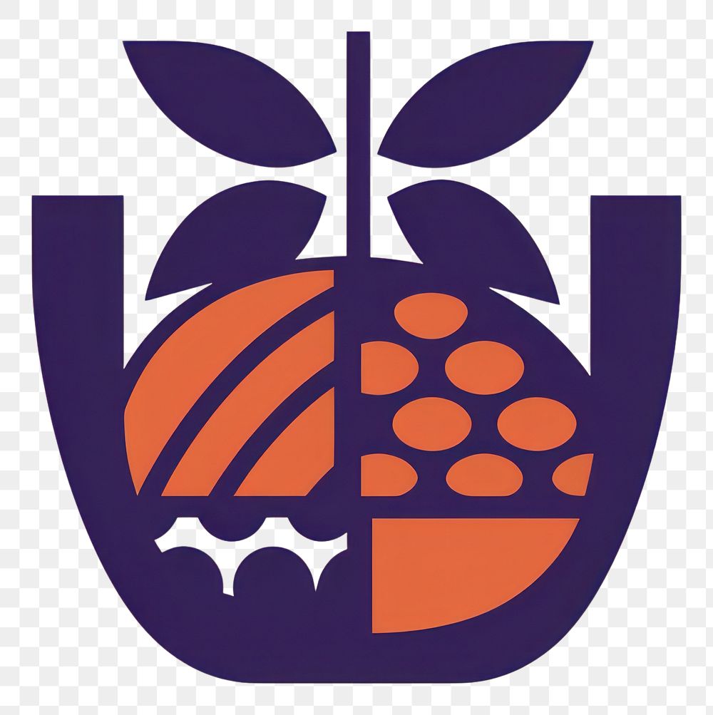 PNG  Fruit basket icon plant logo produce.