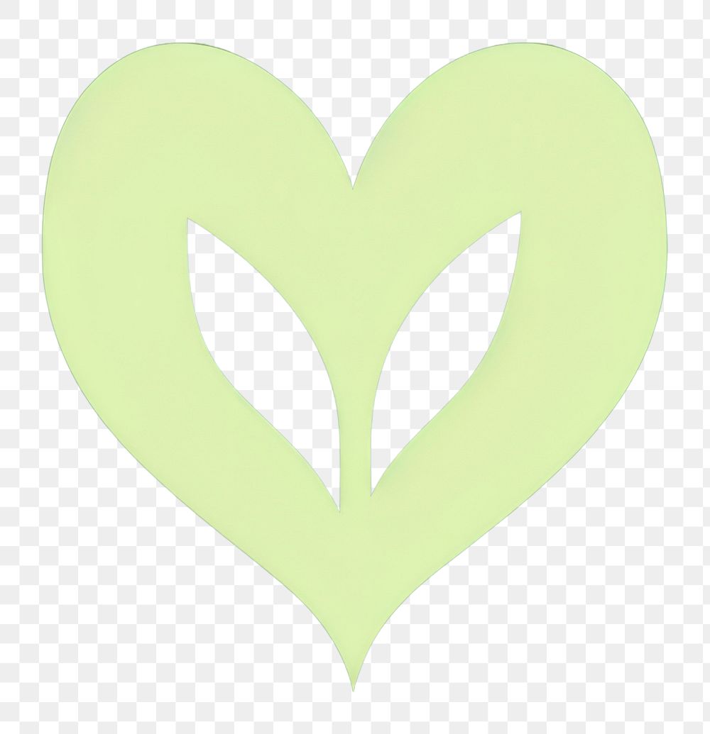 PNG  Heart with leaf icon symbol green circle.