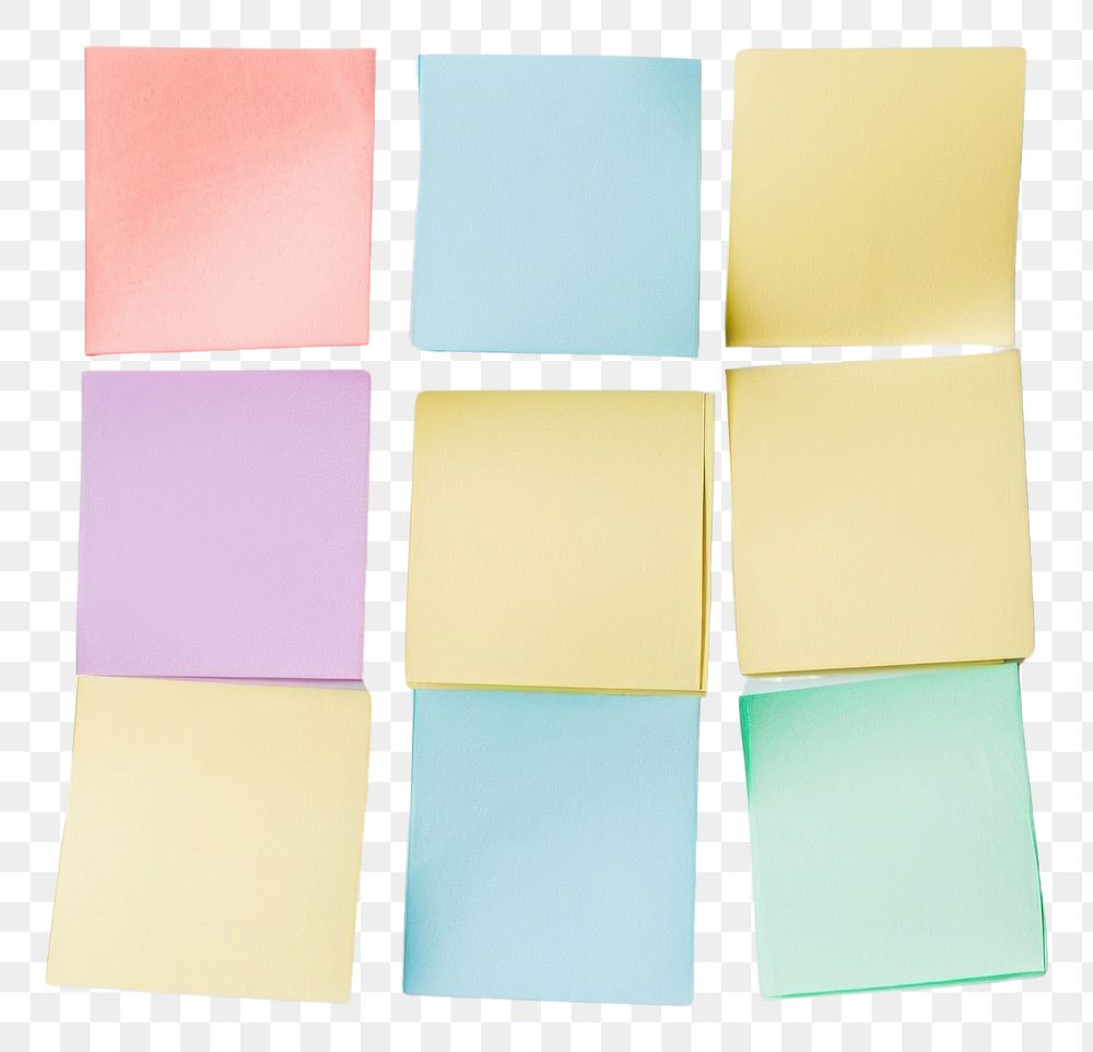 PNG Cute sticky note paper art white background.