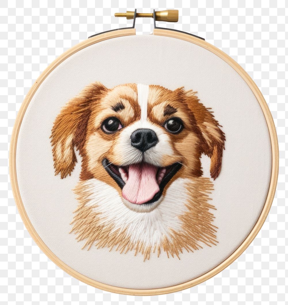 PNG Dog paw embroidery style pattern mammal animal.