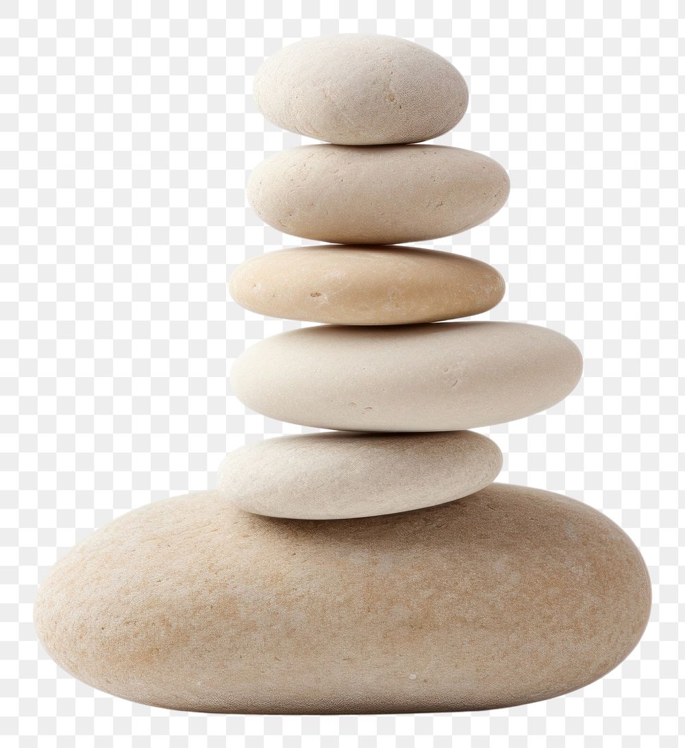 PNG Zen stone pebble white background simplicity.