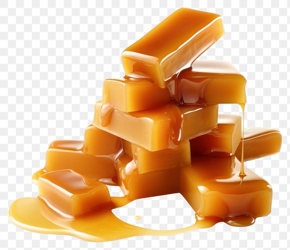 PNG  Caramel candy dessert caramel food. AI generated Image by rawpixel.