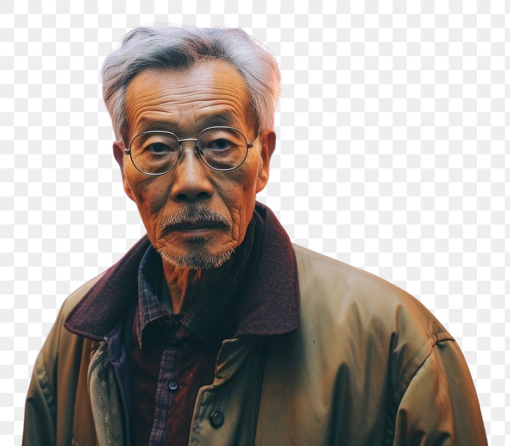 PNG Hong konger man street portrait glasses. AI generated Image by rawpixel.