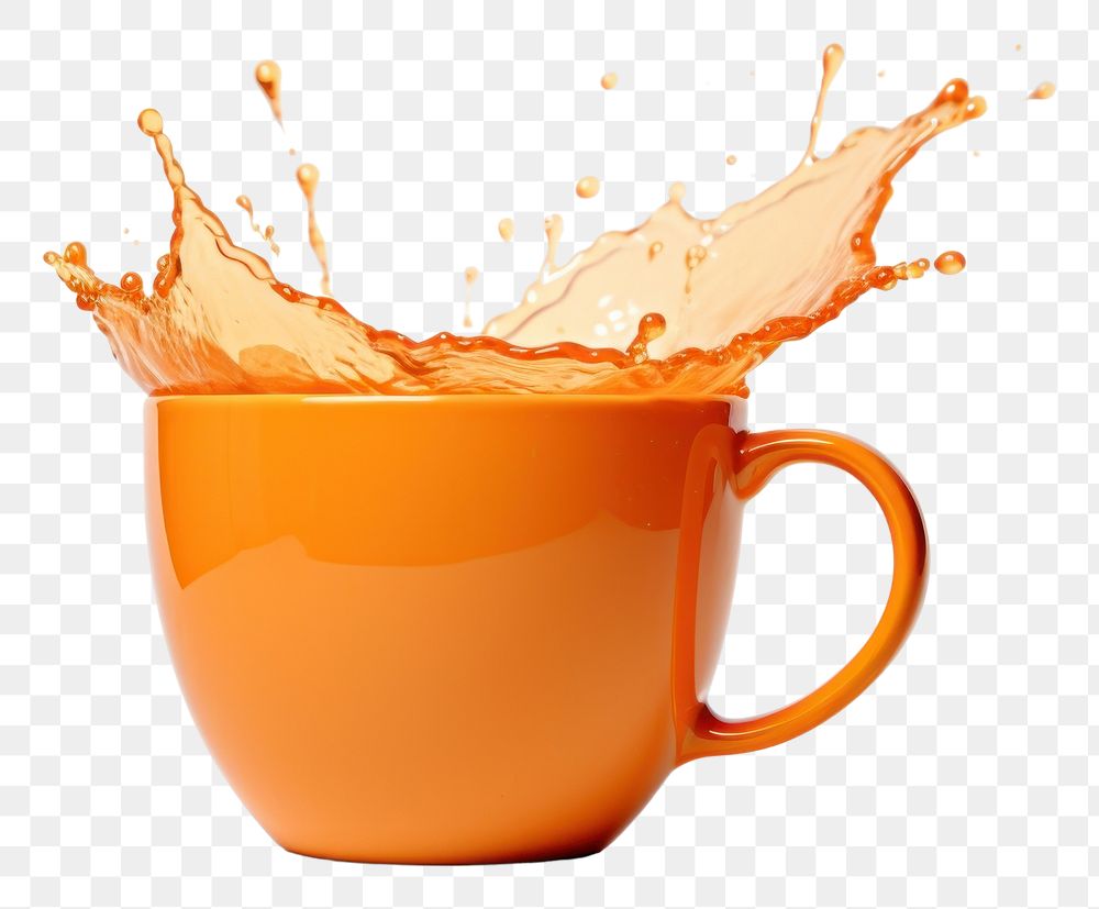 PNG Orange Coffee Cup coffee cup drink.