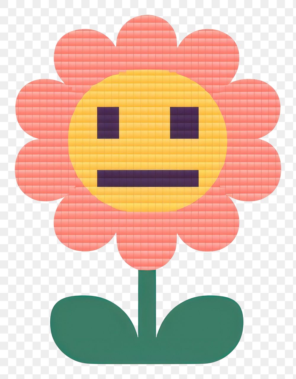 PNG  Flower emoji anthropomorphic inflorescence creativity. AI generated Image by rawpixel.