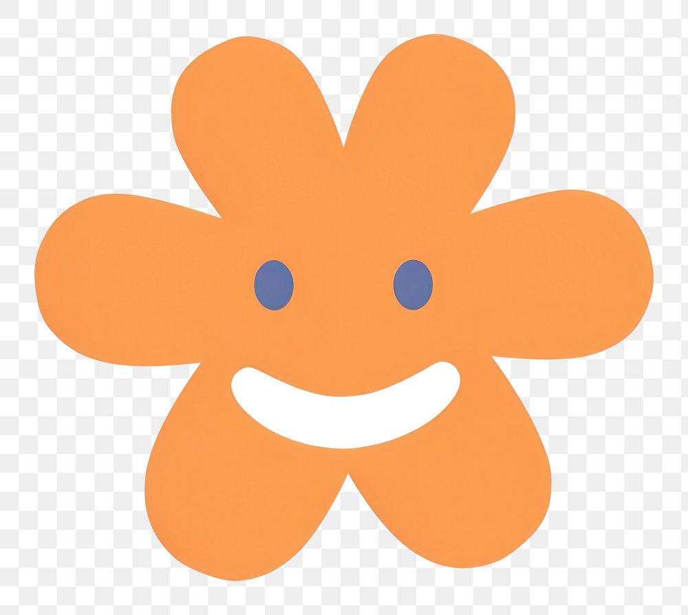 PNG  Flower emoji white background anthropomorphic creativity. AI generated Image by rawpixel.