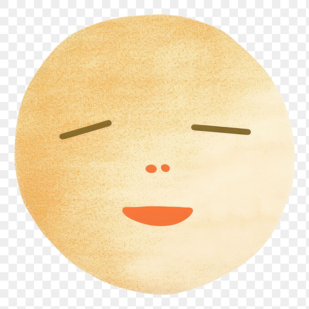 PNG Sleepy face emoji white background anthropomorphic representation. 