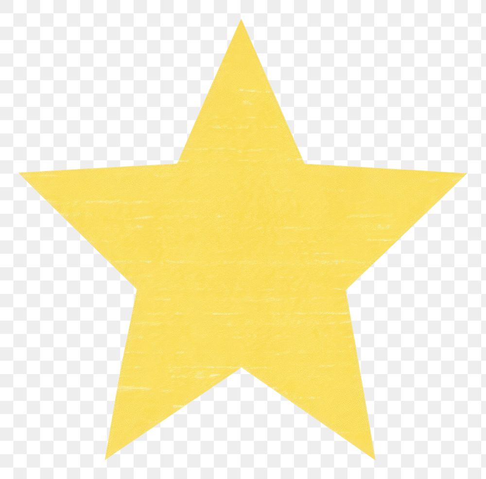 PNG  Star yellow symbol shape. AI generated Image by rawpixel.