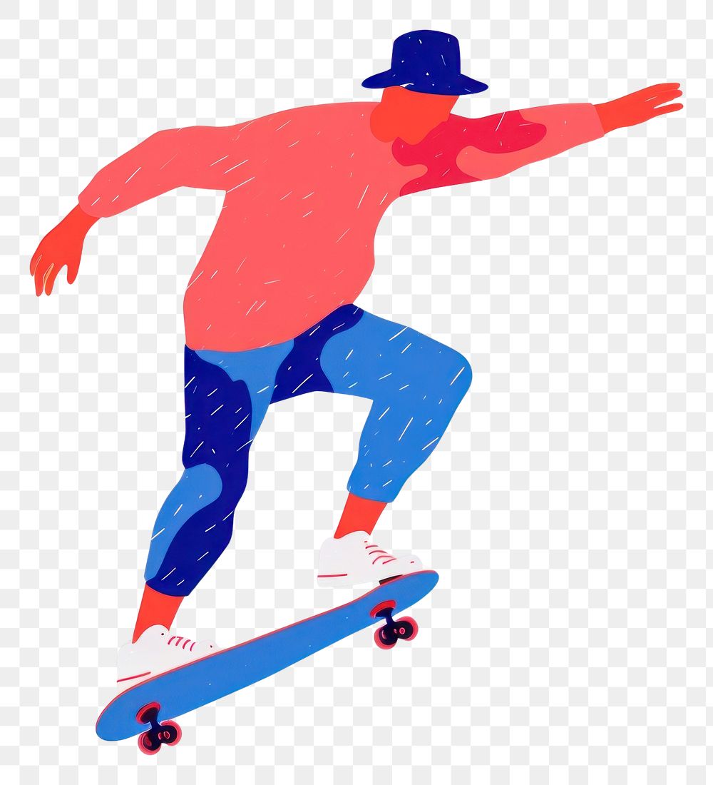PNG Skateboarder skateboard skateboarder white background.