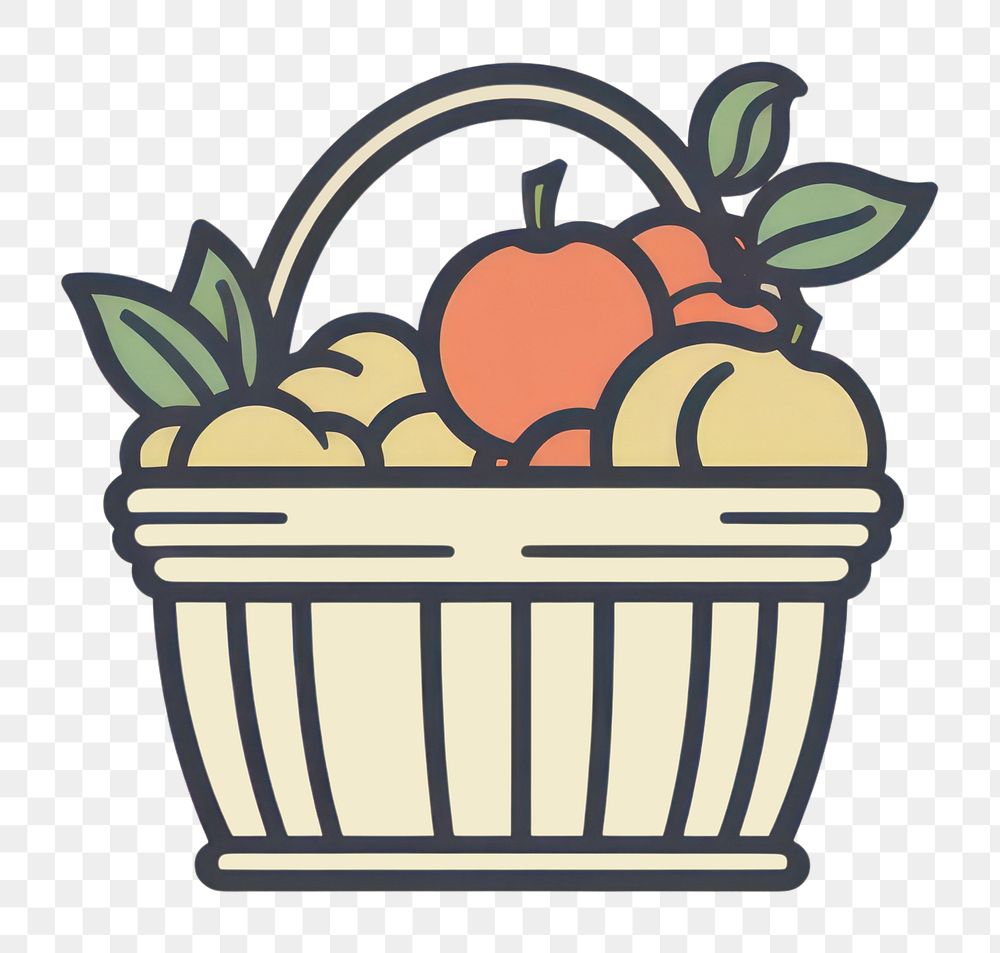 PNG Basket fruit plant food.