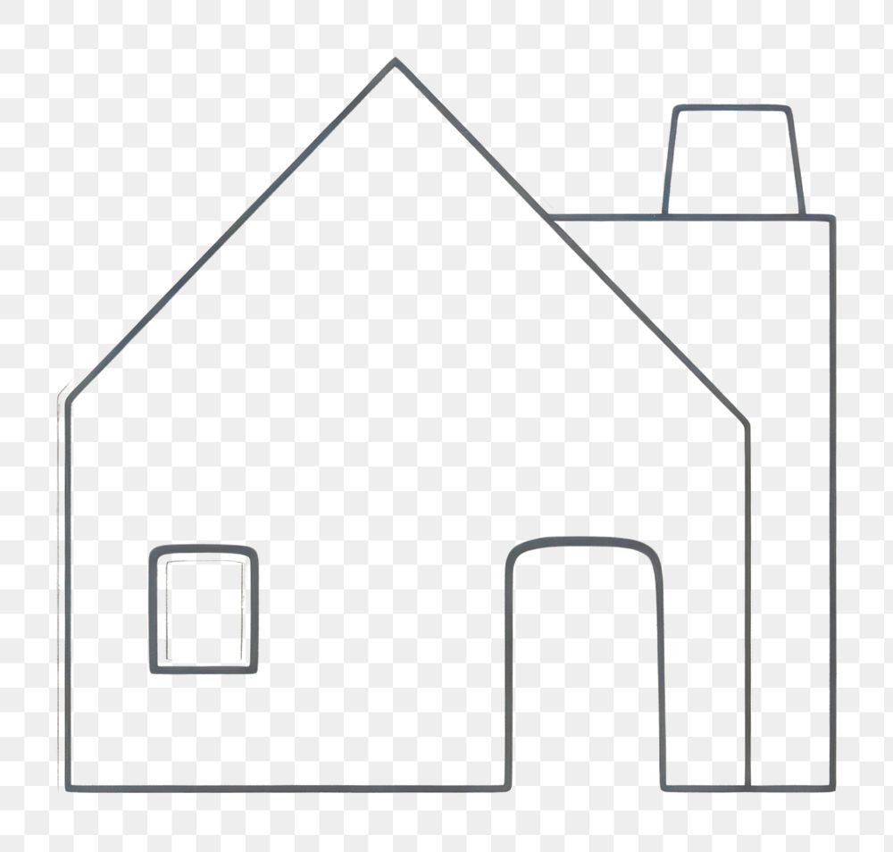 PNG Drawing shape house architecture.