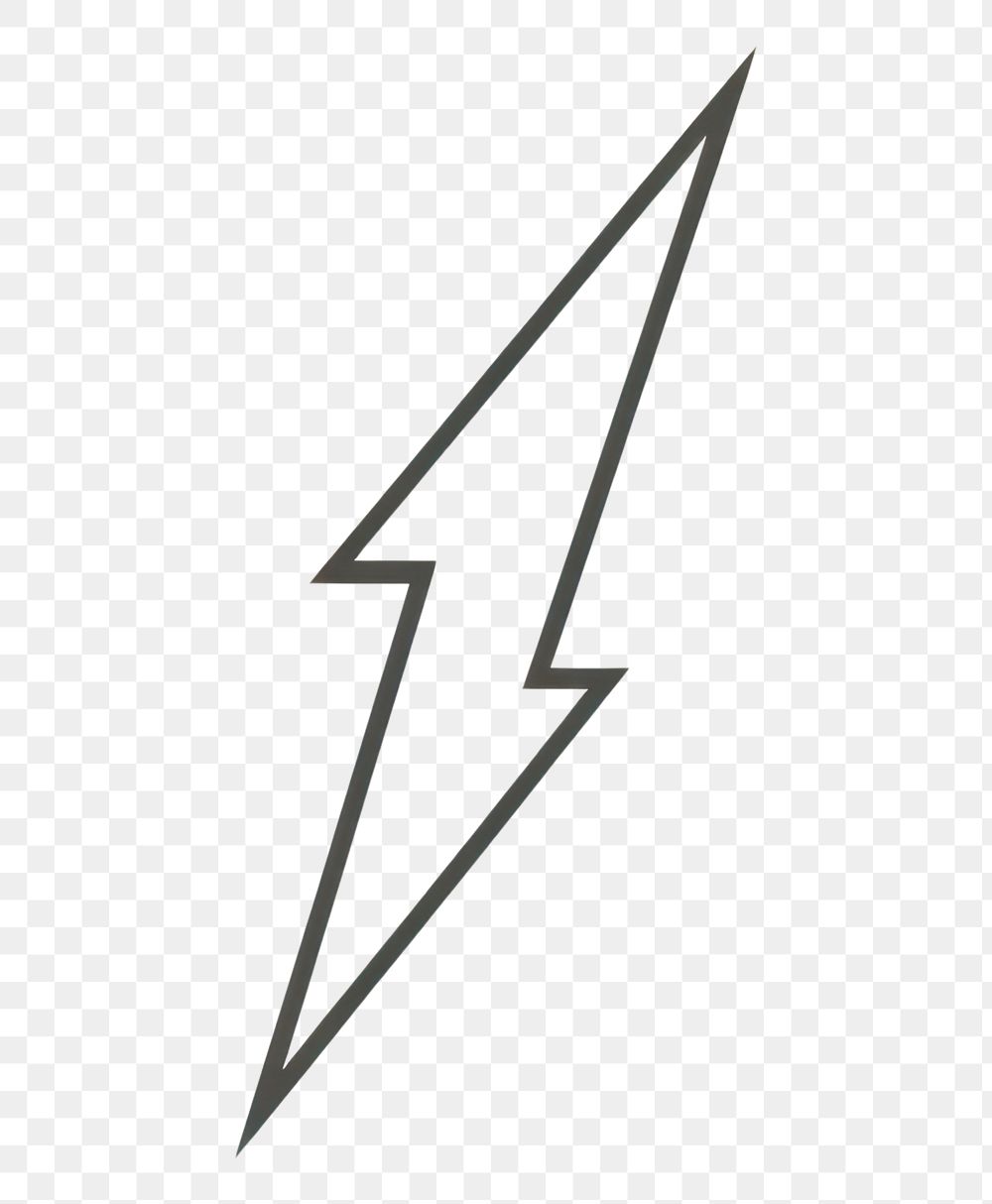 PNG Symbol lightning triangle weaponry.