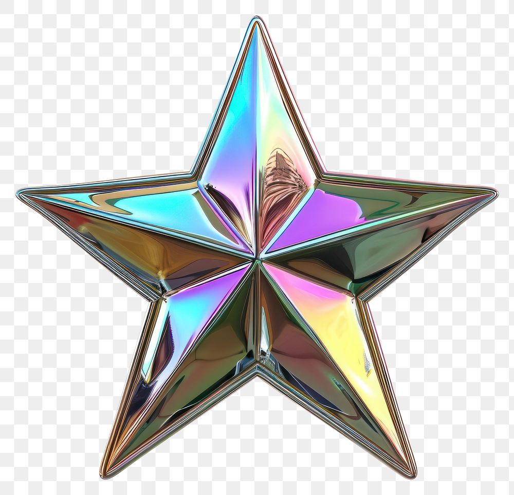PNG Sparkle star iridescent symbol white background echinoderm.