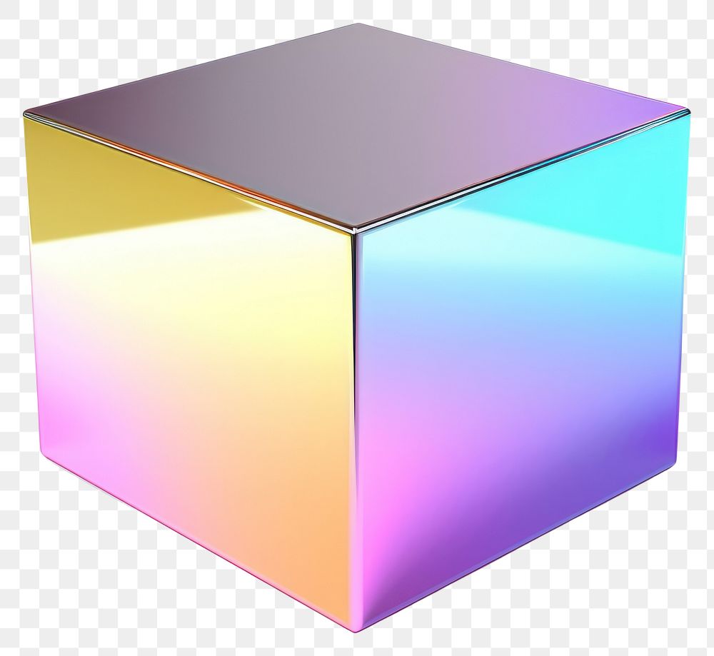 PNG Square iridescent toy white background simplicity.