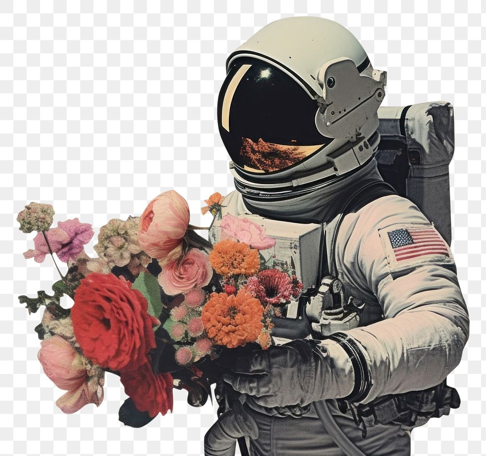 PNG Astronaut border flower adult representation