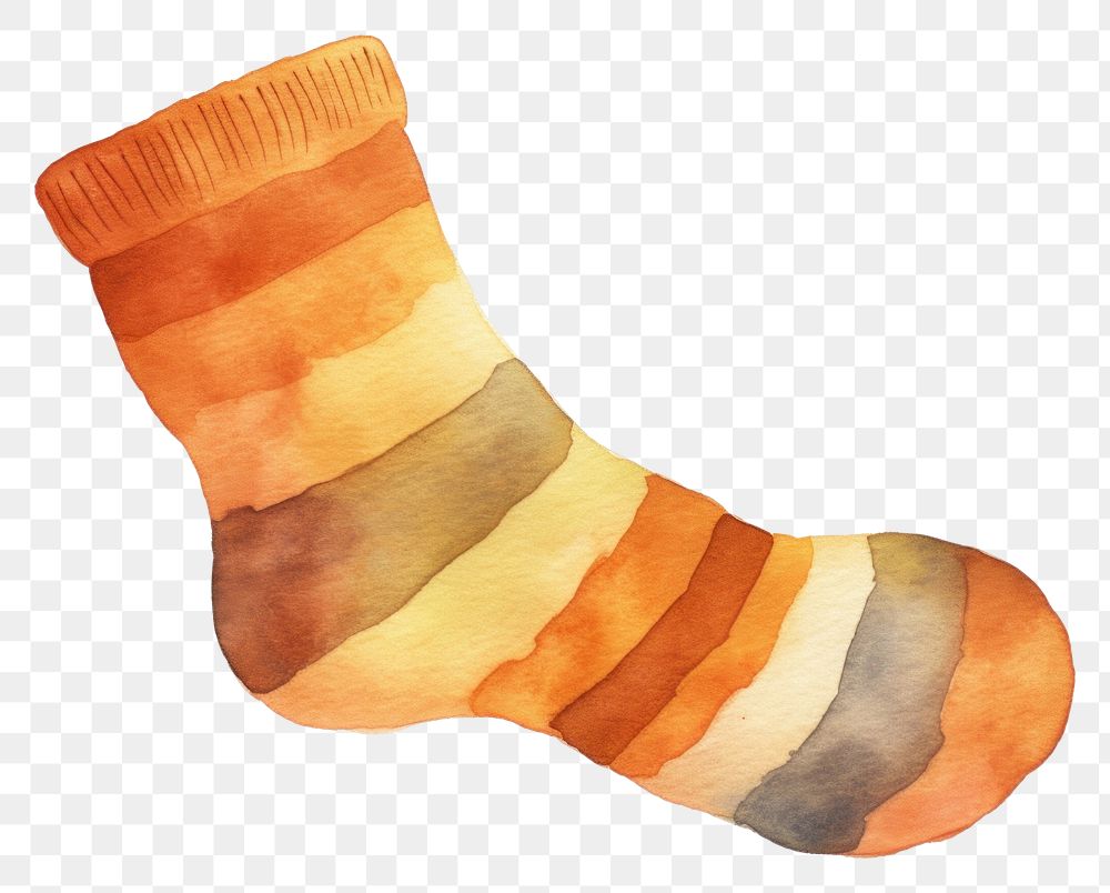 PNG  Sock creativity clothing striped. AI generated Image by rawpixel.